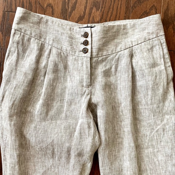 Linen Pants Cha Cha Vente Cropped Pants Capris 100% Linen - Picture 5 of 12